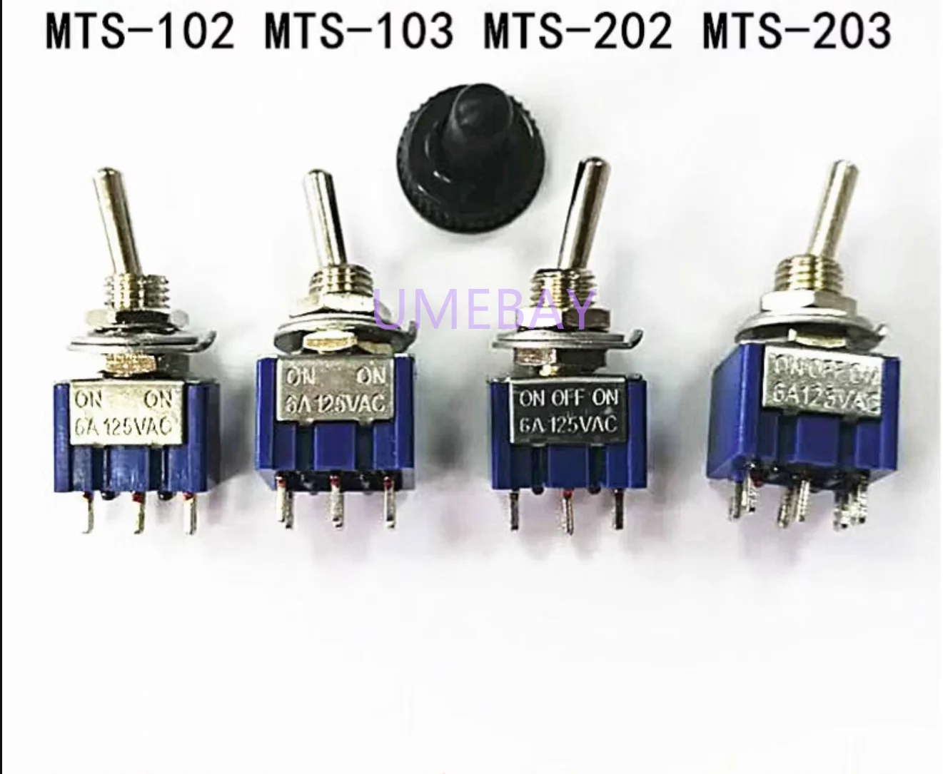 10PCS   Button switch MTS-101/102/103 MTS-202/203 3 pin/6 pin two/three speed rocker switch