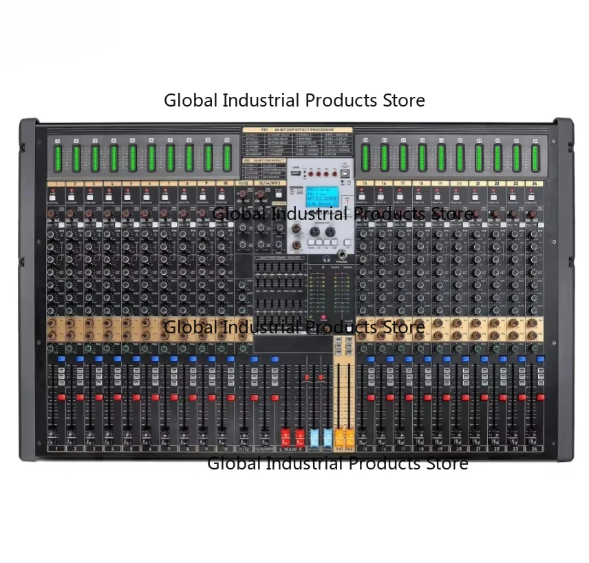 XTUGA TFB-24 24-Channel Professional DJ Mixer Console Music Audio Mixer with 24 DSP for Recording