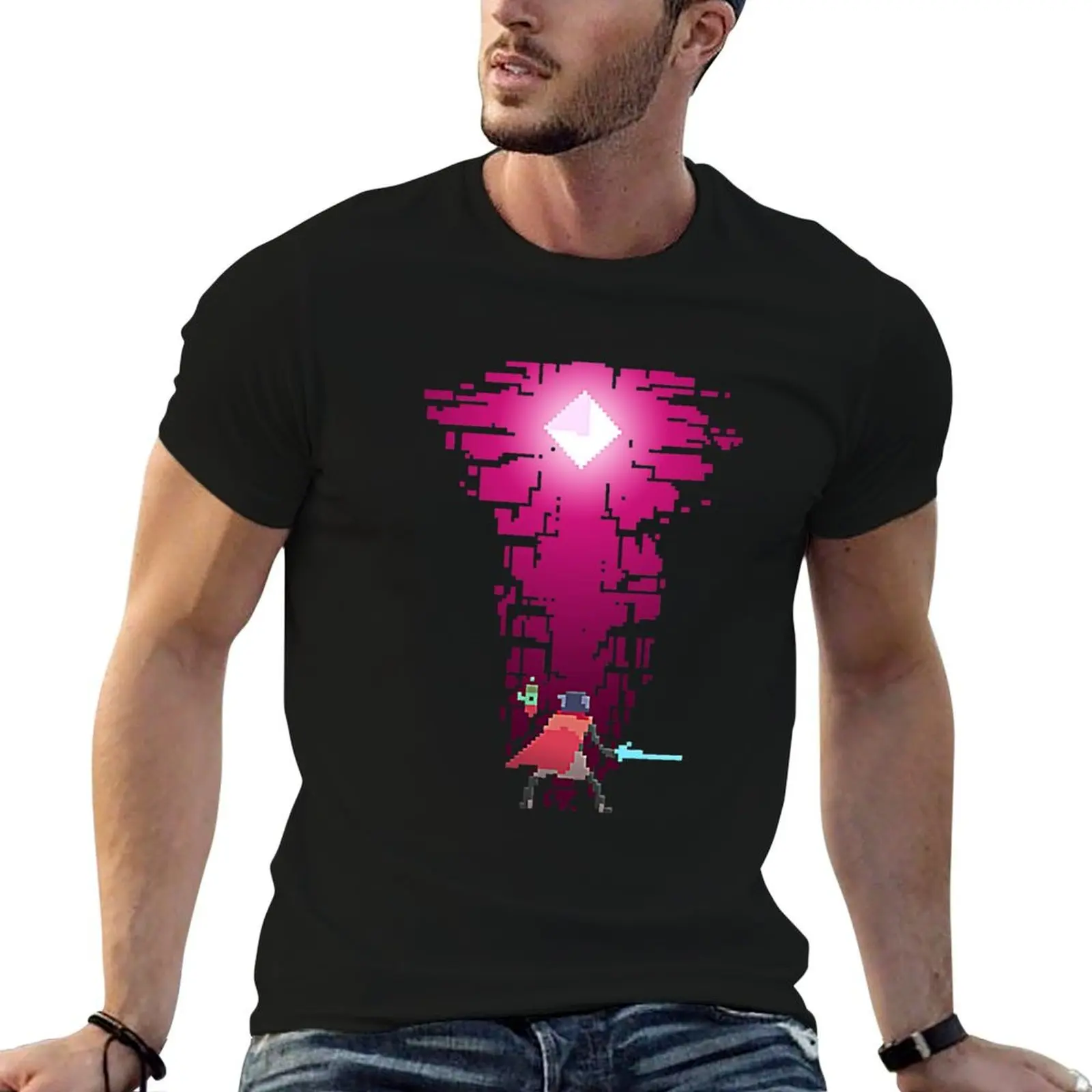 Gifts For Men Hyper Light Drifter Gem Halloween T-Shirt Large Size Soft Cotton T-Shirt