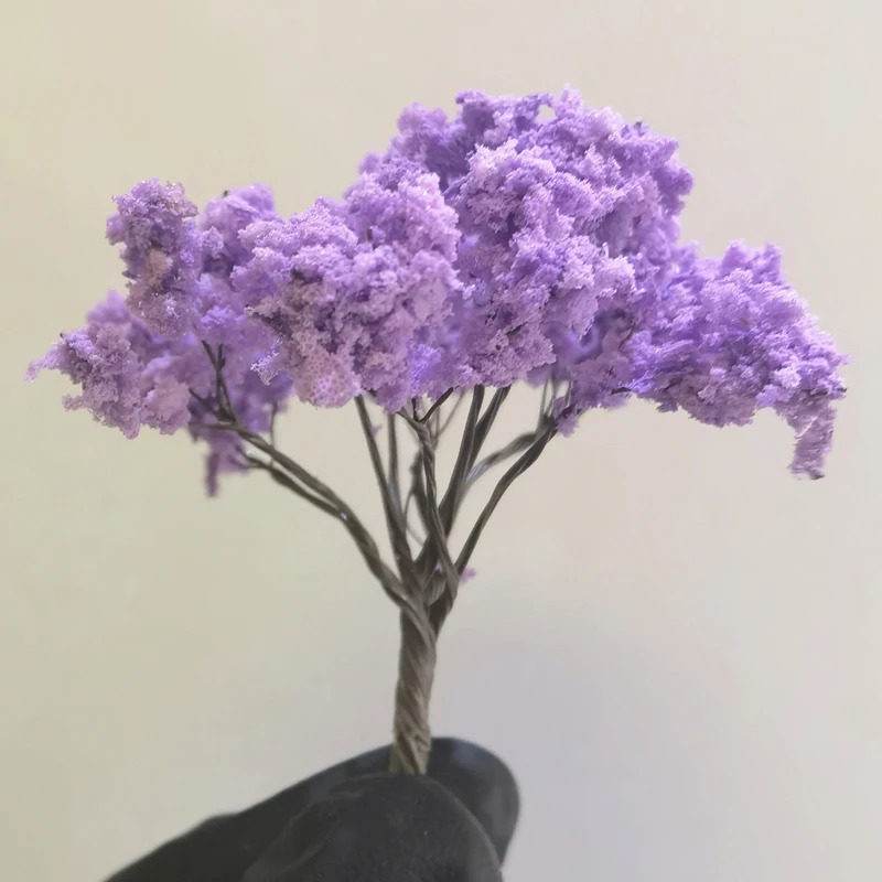 3 stücke Draht baum Modell Miniatur Simulations baum 6,5 cm künstlicher Baum Modellbahn Eisenbahn dekorative Kirschblüten baum Modell