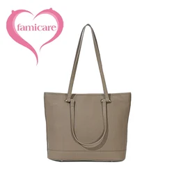 Borsa Tote in vera pelle da donna di nuovo stile Versatile in pelle di vacchetta femminile pendolarismo Shopping borse a tracolla Lady Simple Handbag