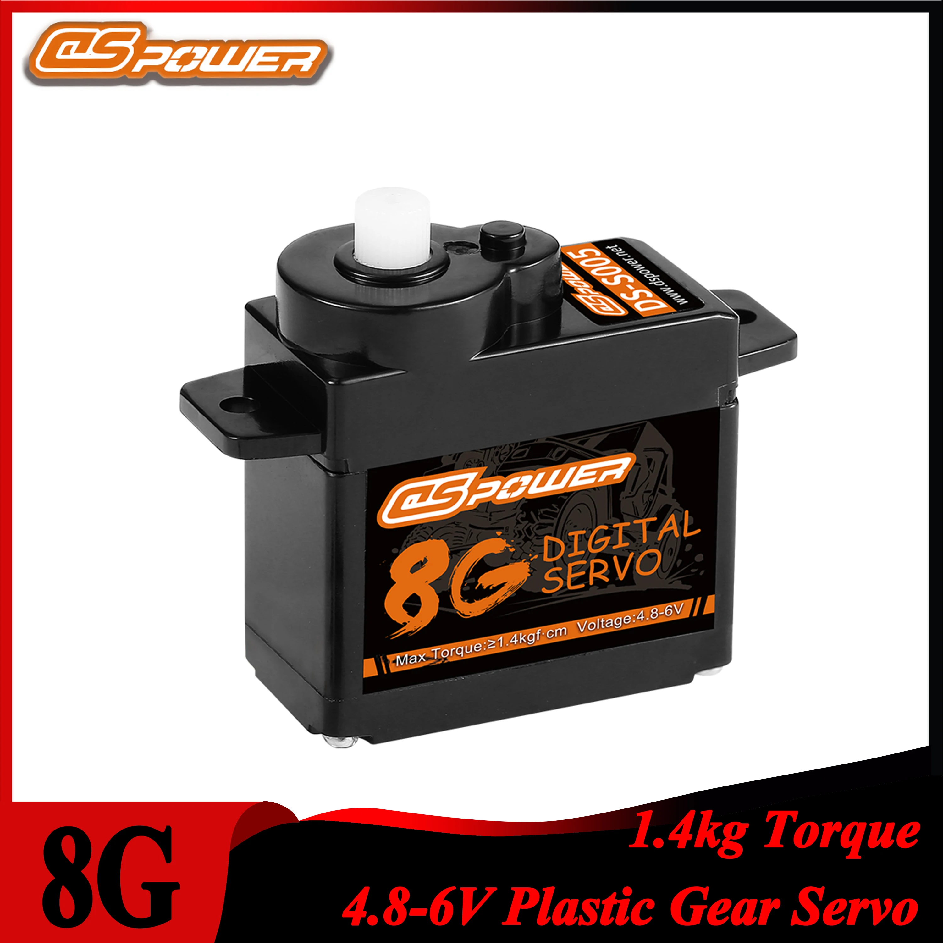 Dspower 8g engrenagem de plástico à prova d'água micro servo motor coreless servo digital para carro de corrida rc avião helicóptero robô wltoys