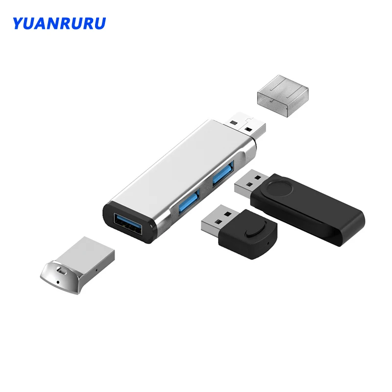 

Мини-концентратор с 3 портами USB 3,0, USB-хаб с расширением 2,0, USB-хаб, станция адаптера, ультратонкий порт, концентратор данных для ПК, Labtop, USB-разв...