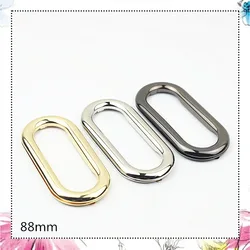 2Pcs ID88mm Oval Rings Metal Handle Frame Bag Handles Bags Eyelet Frame Kiss Clasp Clutch Buckle DIY Accessories