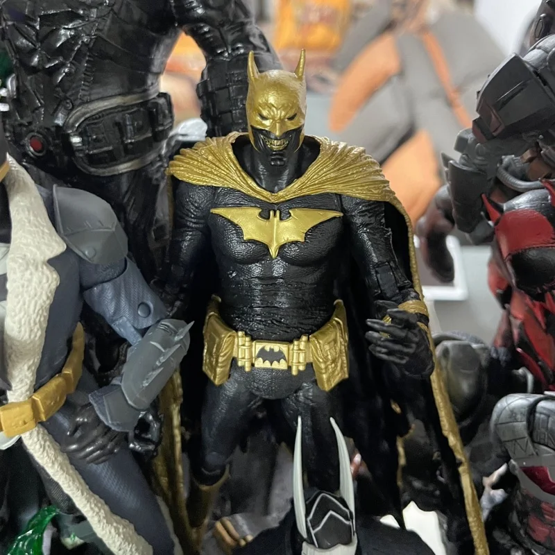 Mcfarlane Dc Batman Of Earth-22 Infected Dark Metal Knightmare Edition 7 Inches Action Figure Collection Model Toy Holiday Gifts