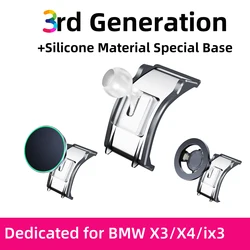 Car Mobile Phone Holder For BMW iX3 X3 G01 X4 G02 2022 2023 Car Gravity Stand GPS Bracket For Magsafe Magnetic Charge Stand