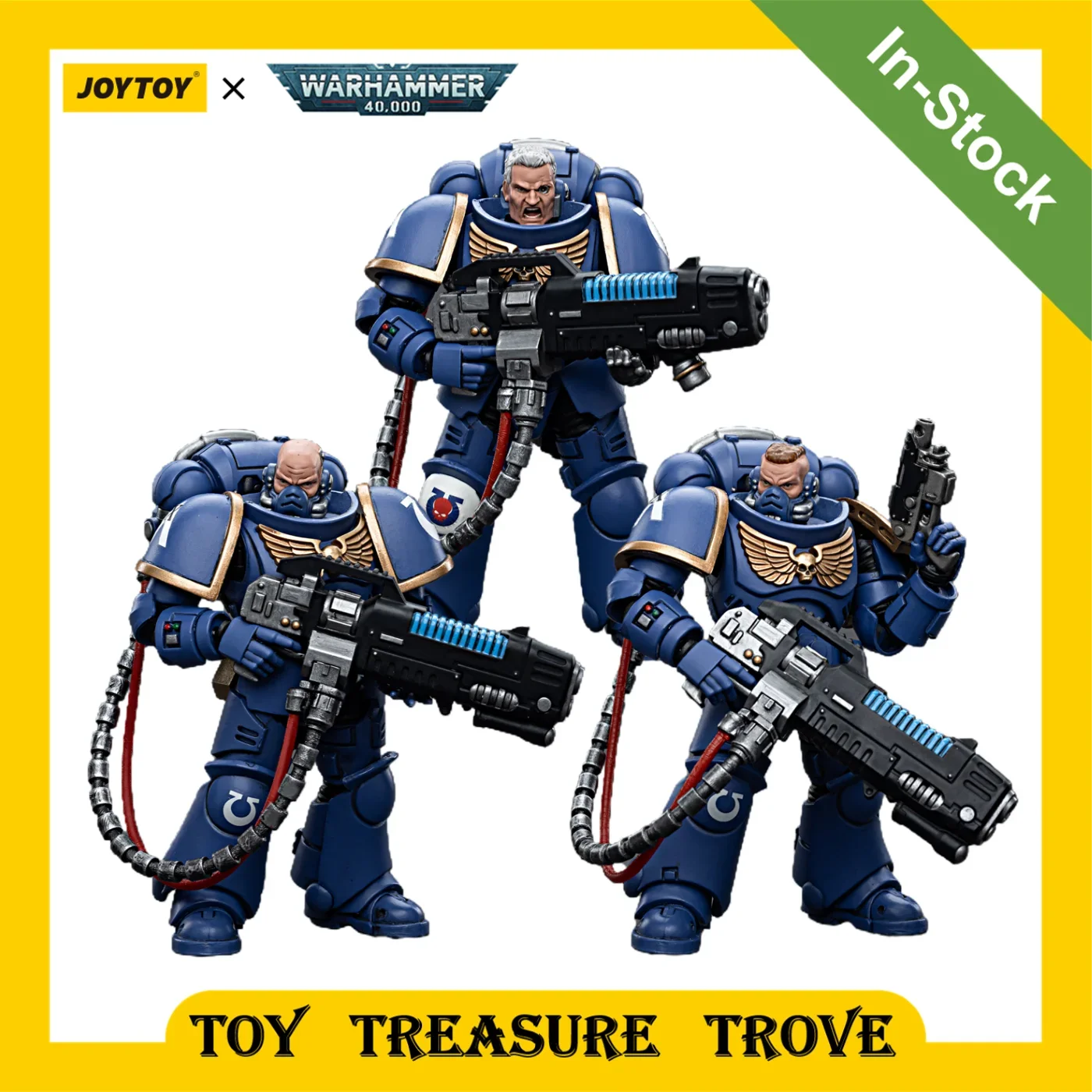 

[In-Stock] JOYTOY Warhammer 40k 1/18 Action Figure Ultramarines Hellblasters Sergeant Ulaxes Brother Paxor Anime Military Model