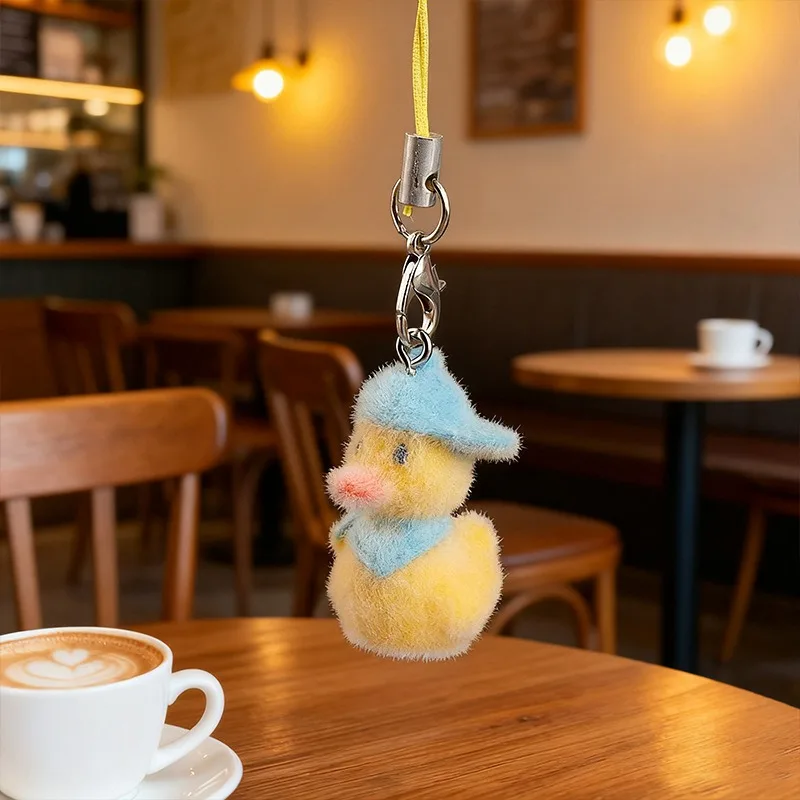 Chick Duckling Keychain Sweet Cartoon Keychain Student Accessories Three-Dimensional Mobile Phone Chain For Decoration Keys