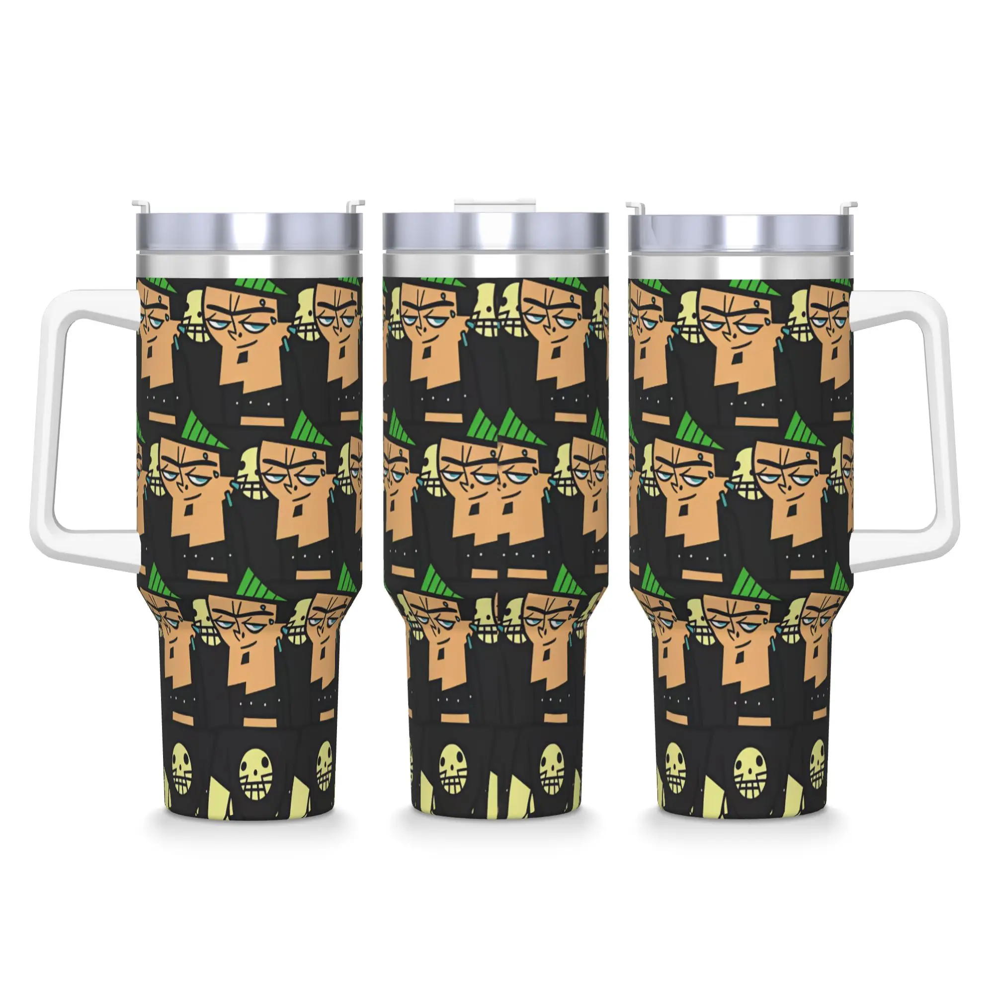 Totals Dramas Characters Tumbler  Cold and Hot Water Bottle Insulated Stainless Steel Coffee Mug Printed Camping Car Mugs