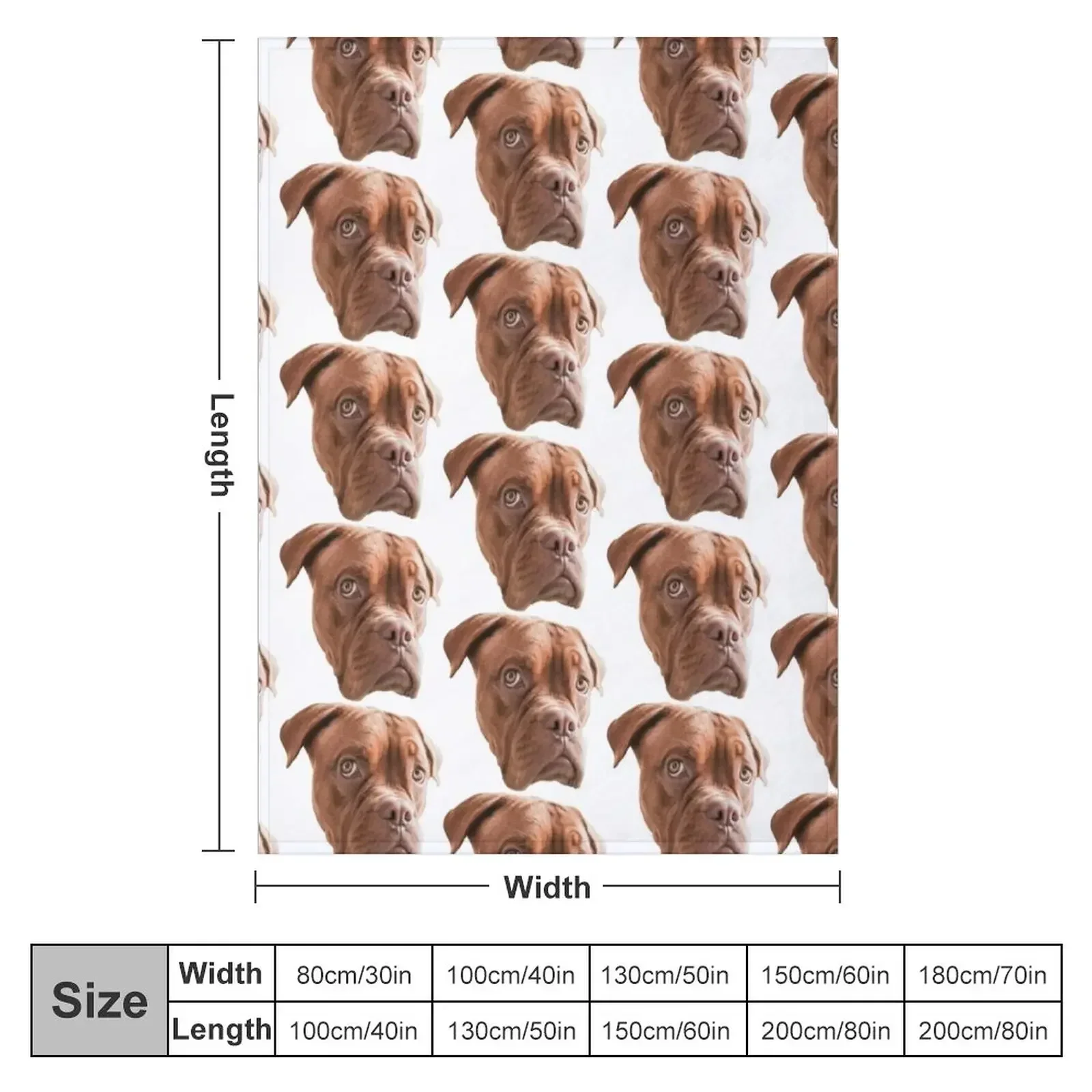 New Melancholic Dogue de Bordeaux Throw Blanket warm for winter Moving Soft Beds For Decorative Sofa Blankets