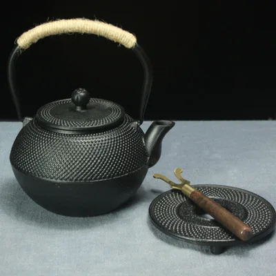 Classic tea making teapot Tea set Cast iron teapot Old iron pot Iron pot