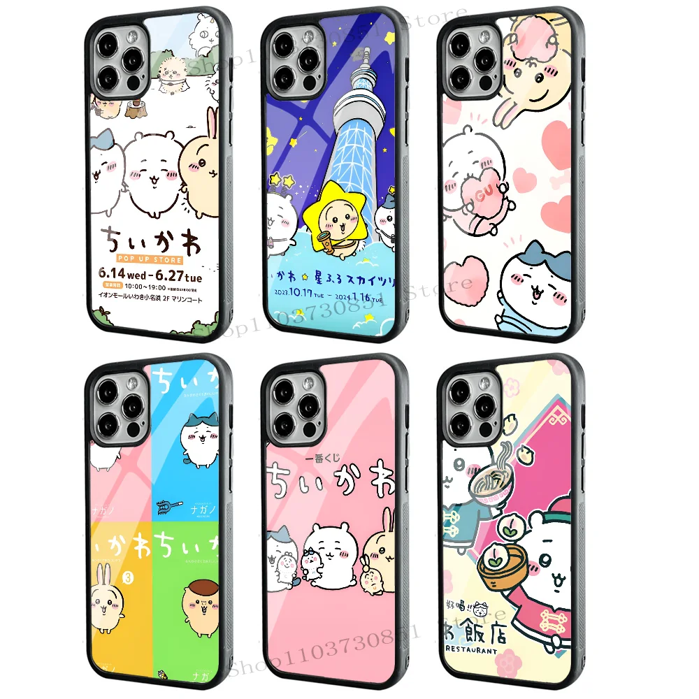 Cartoon Kawaii C-Chiikawa Phone Case Mobile Phone Cases For IPhone 15 14 13 Pro Max 11 12 Mini Alex Mirror TPU Shell