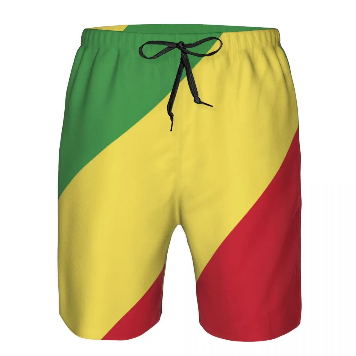 

Men's Swim Shorts Summer Swimming Trunks Beach Surf Board Male Clothing Pants Congo R. Flag