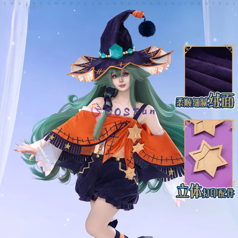 

DATE A LIVE Kyouno Natsumi Cosplay Costume Little Witch Uniform Halloween Carnival Uniforms Anime Clothing COSFun