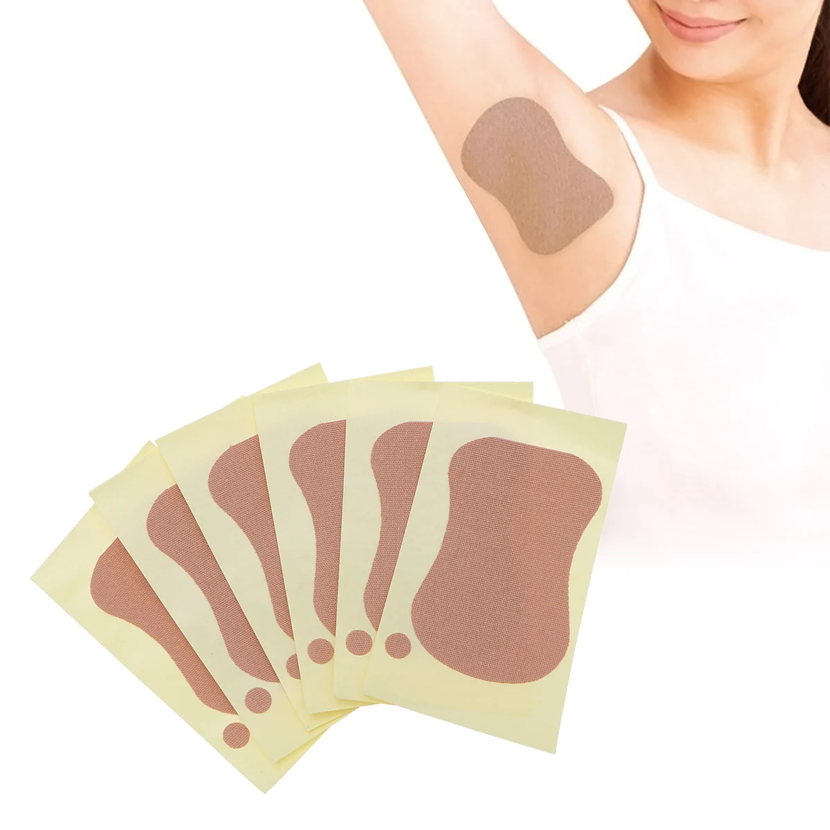 

10pcs Sweat Pads Absorbent Ultra Thin Soft Anti Perspiration Patches Disposable Summer Underarms Soles Deodorants Stickers