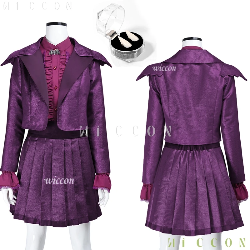 

Взрослый костюм на Хэллоуин Vampirena Cos для девочек, фиолетовое платье, костюм для подростков, косплей, вампир, мультфильм Haunttley, ролевая игра для взрослых K