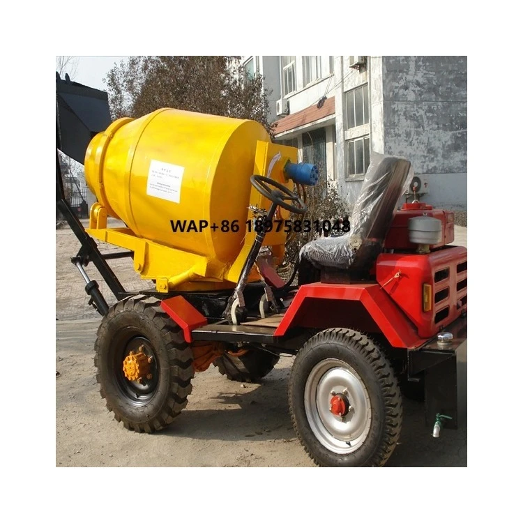 Design of Small Concrete Truck Ready Mixing Concrete  Truck Portable Automatic Wheel Mixing Concrete
