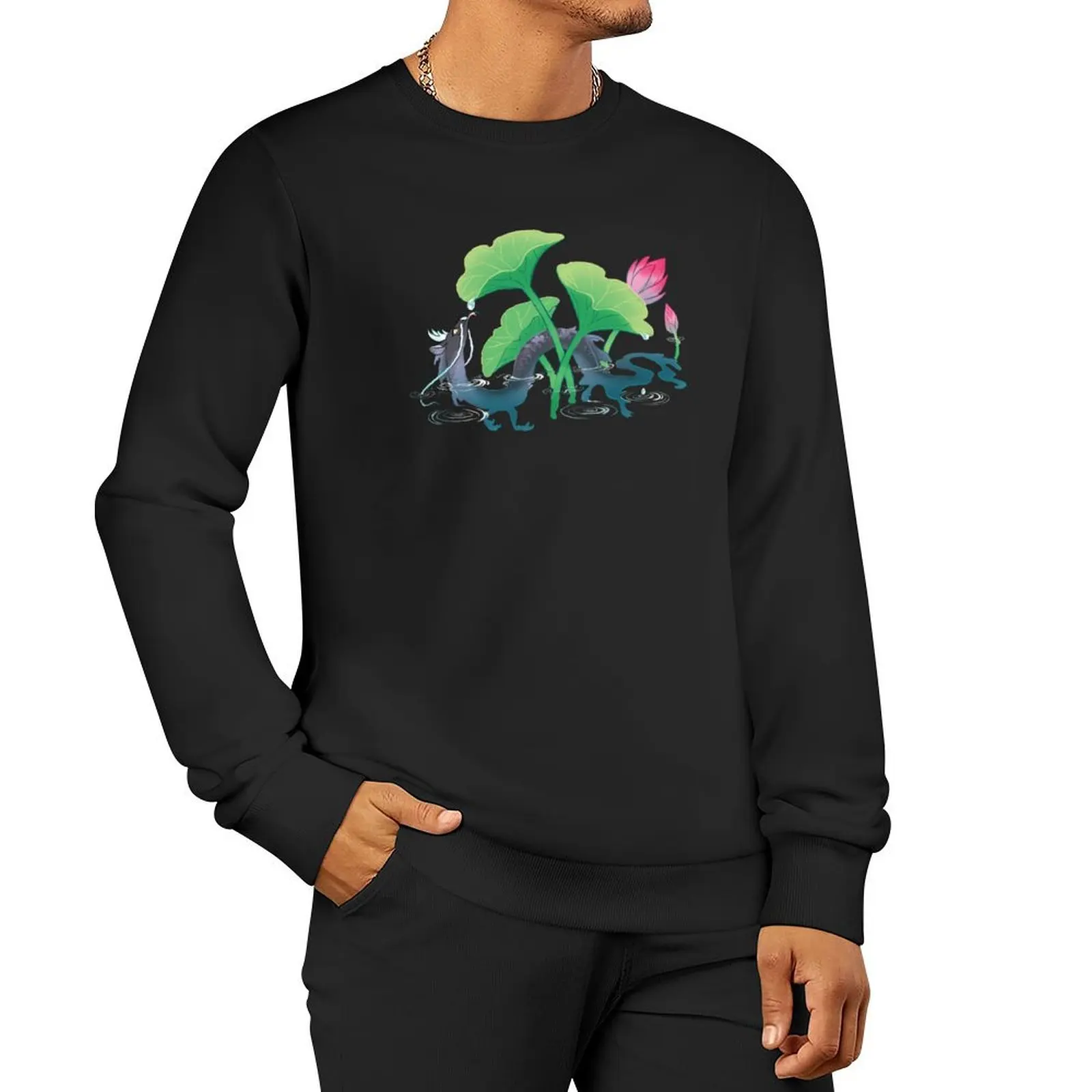 

Koi Dragon Drinky Pullover Hoodie men's coat men sweatshirt