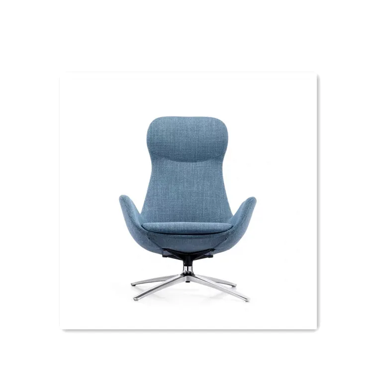 

Luxury Design Living Room Home Office Furniture Fabric Blue Color Wholesale Sofas Chair