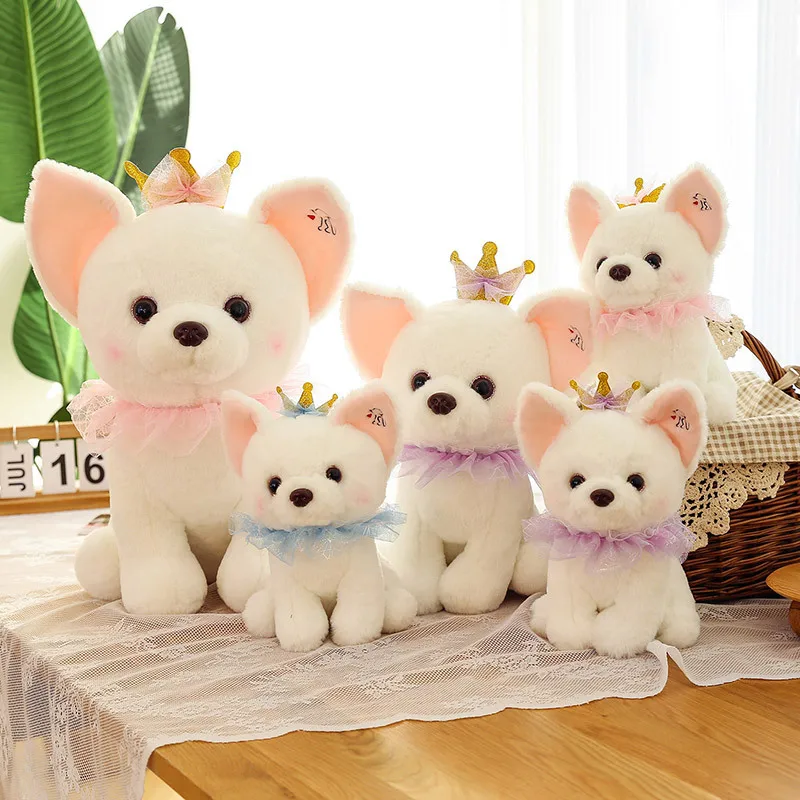 Hot Kawaii Chihuahua Dog Plush Toy Stuffed Soft Animal Cartoon Pillow Elegant Doll Lovely Decoration Gift for Kids Baby Children