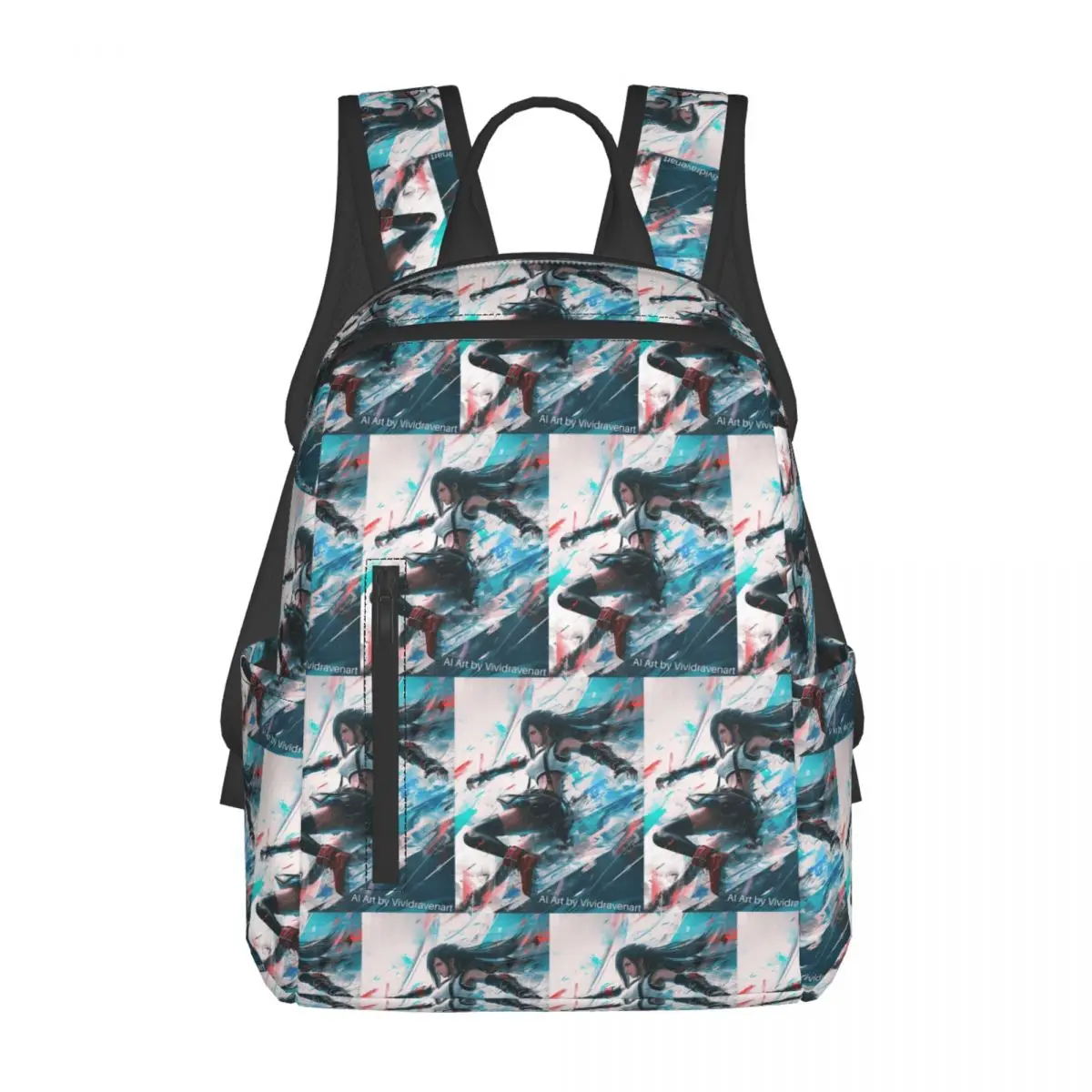 Tifa Lockhart-Final Fantasy 7 Ff7Remake Ffvii Final Backpack Daypack Large Capacity Kids BookBag School Bag Shoulder Bags