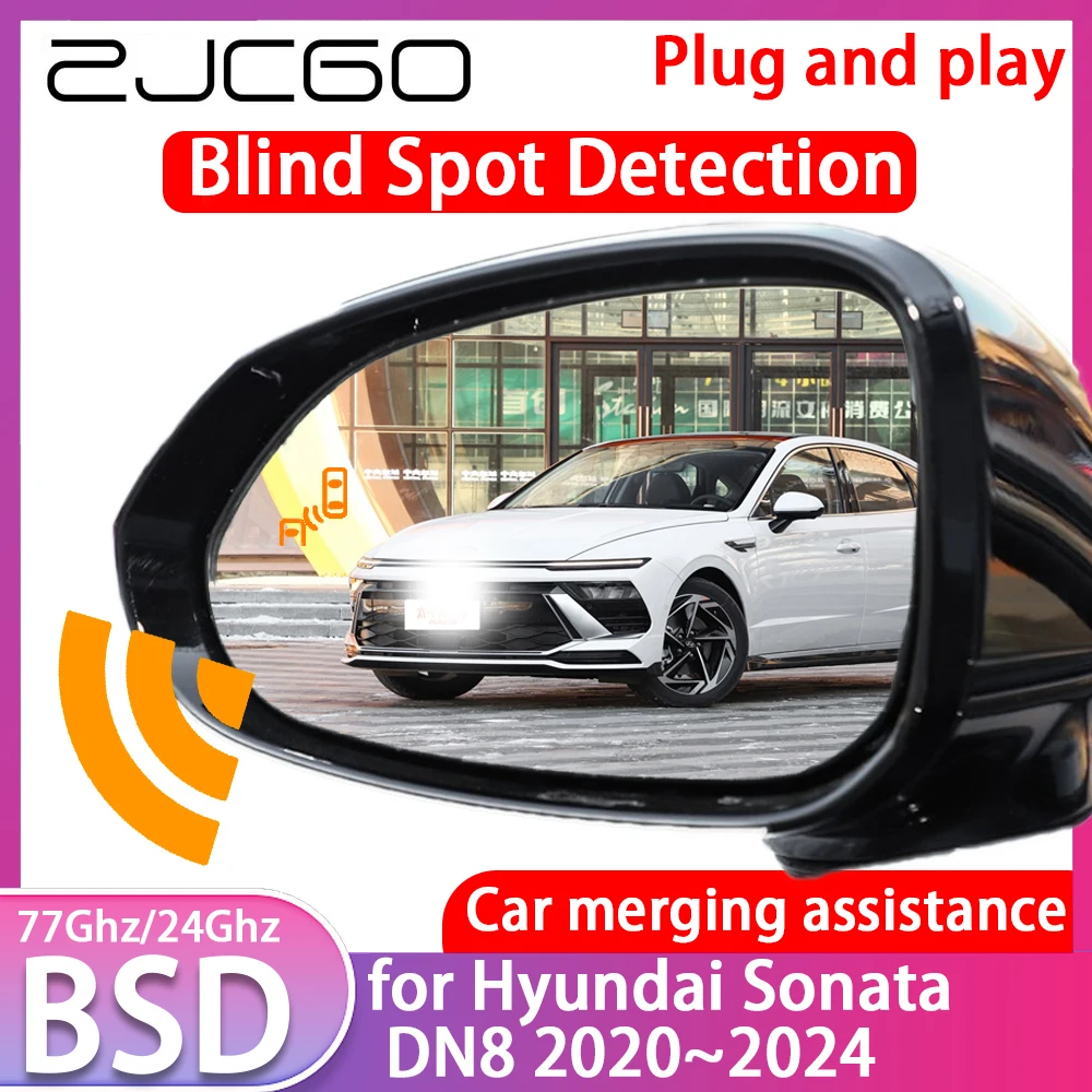 ZJCGO for Hyundai Sonata DN8 2020~2024 Blind Spot Detection Car BSD BSA BSM System Driving Warning Radar Alert Mirror