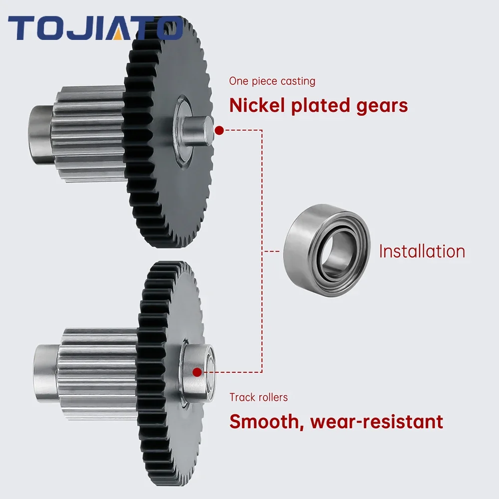جميع أدوات الطارد المعدنية Hgx Lite Gear Kit طارد تخفيض الصلب المقوى المتوافق مع أجزاء الطابعة ثلاثية الأبعاد Ender3/Ender5/CR10 #3
