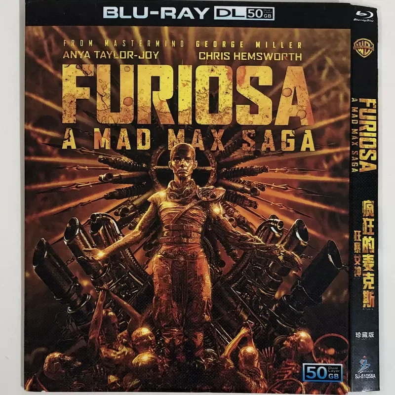 Película Mad Max: Fury Road, Doblaje al Mandarín, Sonido Original, Edición de Coleccionista, Disco Blu-ray BD50