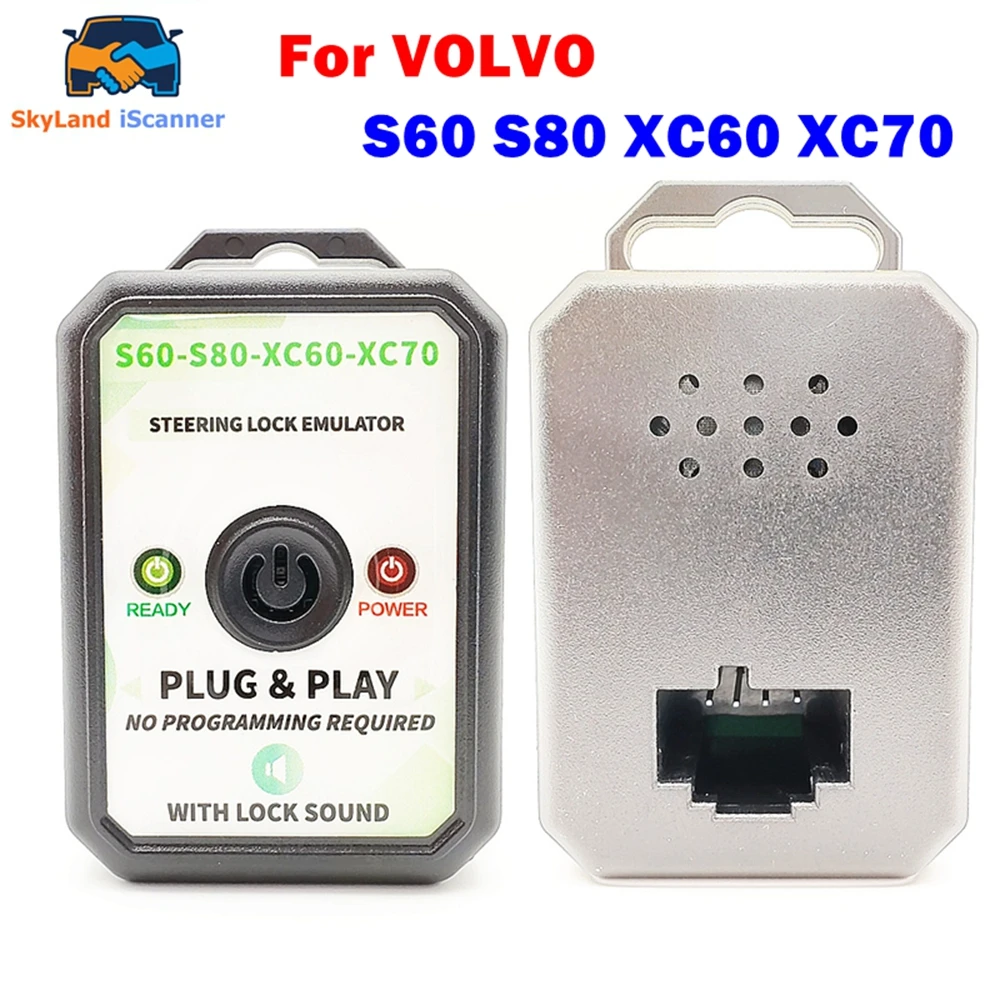 

Новый симулятор блокировки рулевого управления для Volvo S60 S80 XC60 XC70 со звуком блокировки, не требуется программирование Plug and Play, симулятор рулевого управления