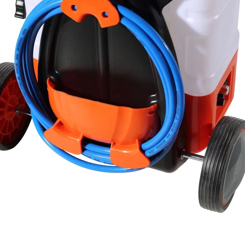 Adjustable Pressure Range, Battery Powered, Backpack Sprayer Cart