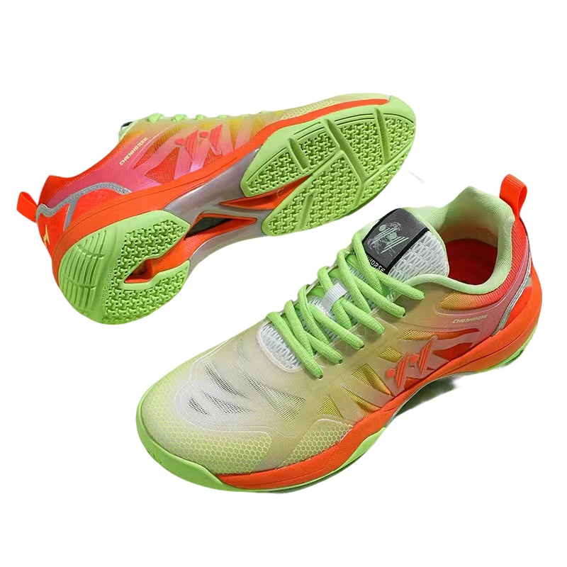 أحذية كرة الريشة خفيفة الوزن للنساء والرجال، أحذية تنس الاسكواش لتنس الطاولة، أحذية رياضية مريحة ومسامية وغير قابلة للانزلاق #4