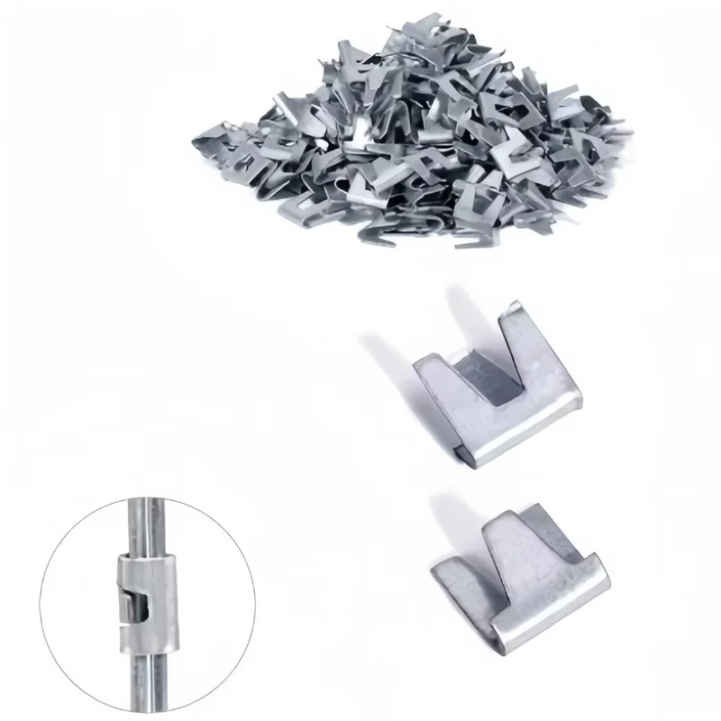 100 Pcs Stainless Steel Pet Cage Clips, Metal Fasteners for Small Cage Repair & Assembly, Suitable for Chicken Coops, Rabbits