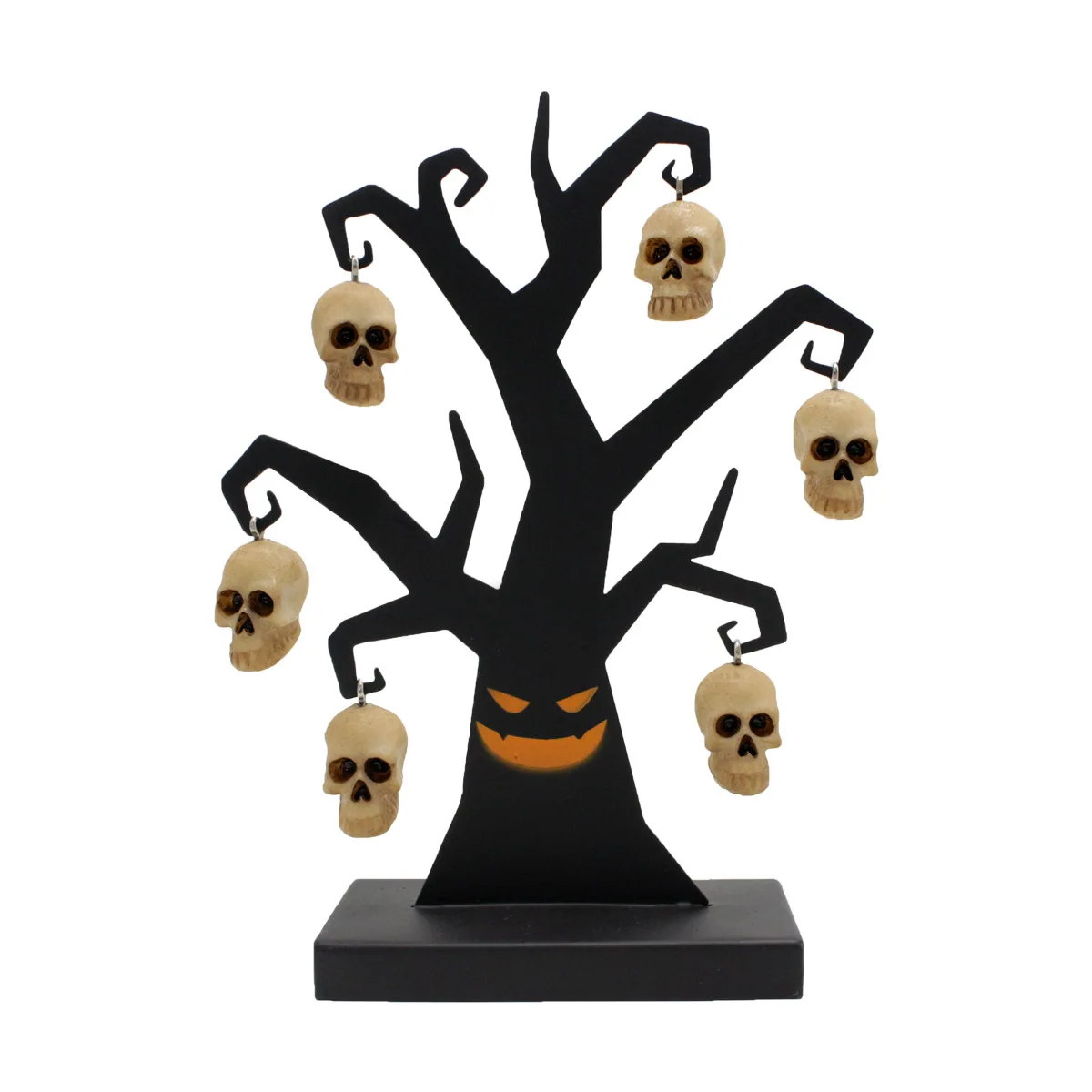 ‌Spooky Skeleton Tree Decor - Iron Halloween Wall Art for Party & Home‌