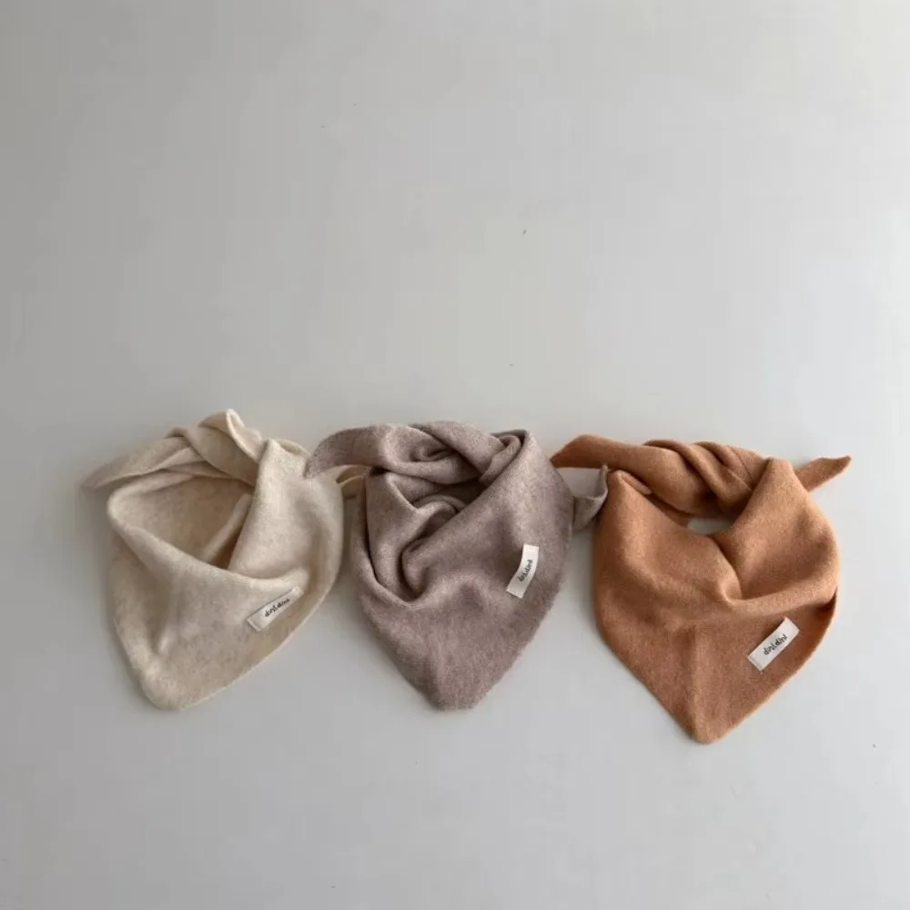 Korea Windproof Triangle Scarf Soft Coldproof Warm Neckerchief Kids Collar Autumn Winter