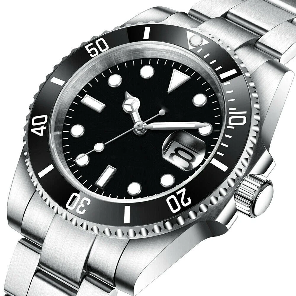 

Bliger 40mm Retro Sterile Black Green Dial Sapphire Glass NH35A PT5000 Mingzhu 2813 MIYOTA 8215 Movement Automatic Men's Watch