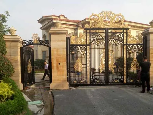Wrought Iron Gates Design for Garden Aluminum Gate