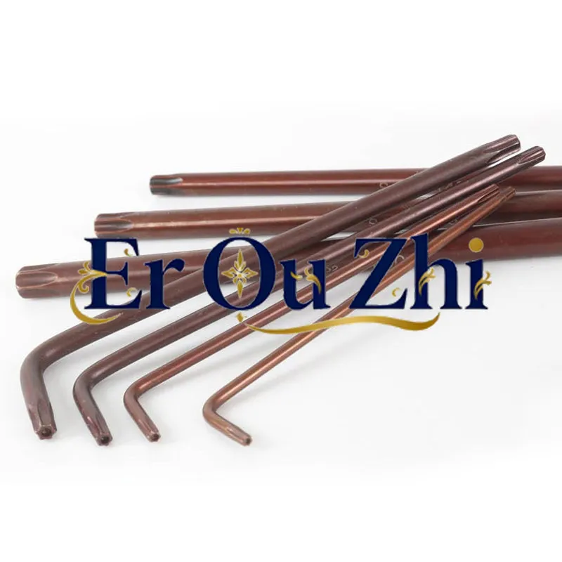 Anti-theft Plum Blossom Star Rice Character Hexagonal Flower Wrench Medium Hole Screwdriver S2 Bronze T10T15T20-T50