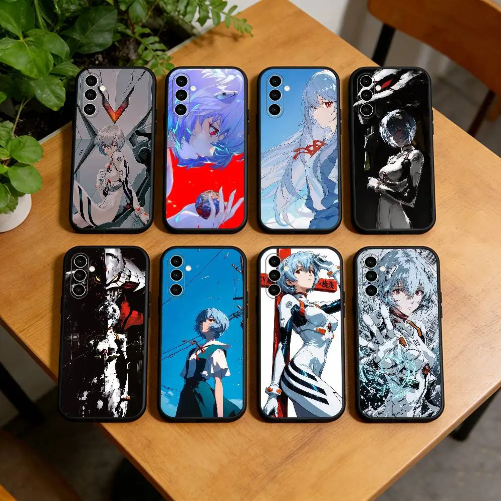 R-Rei A-Ayanami EVA Anime  Phone Case For Samsung Galaxy A73,A72,A71,A70,A53,A52,A51,Others Soft Black Cover