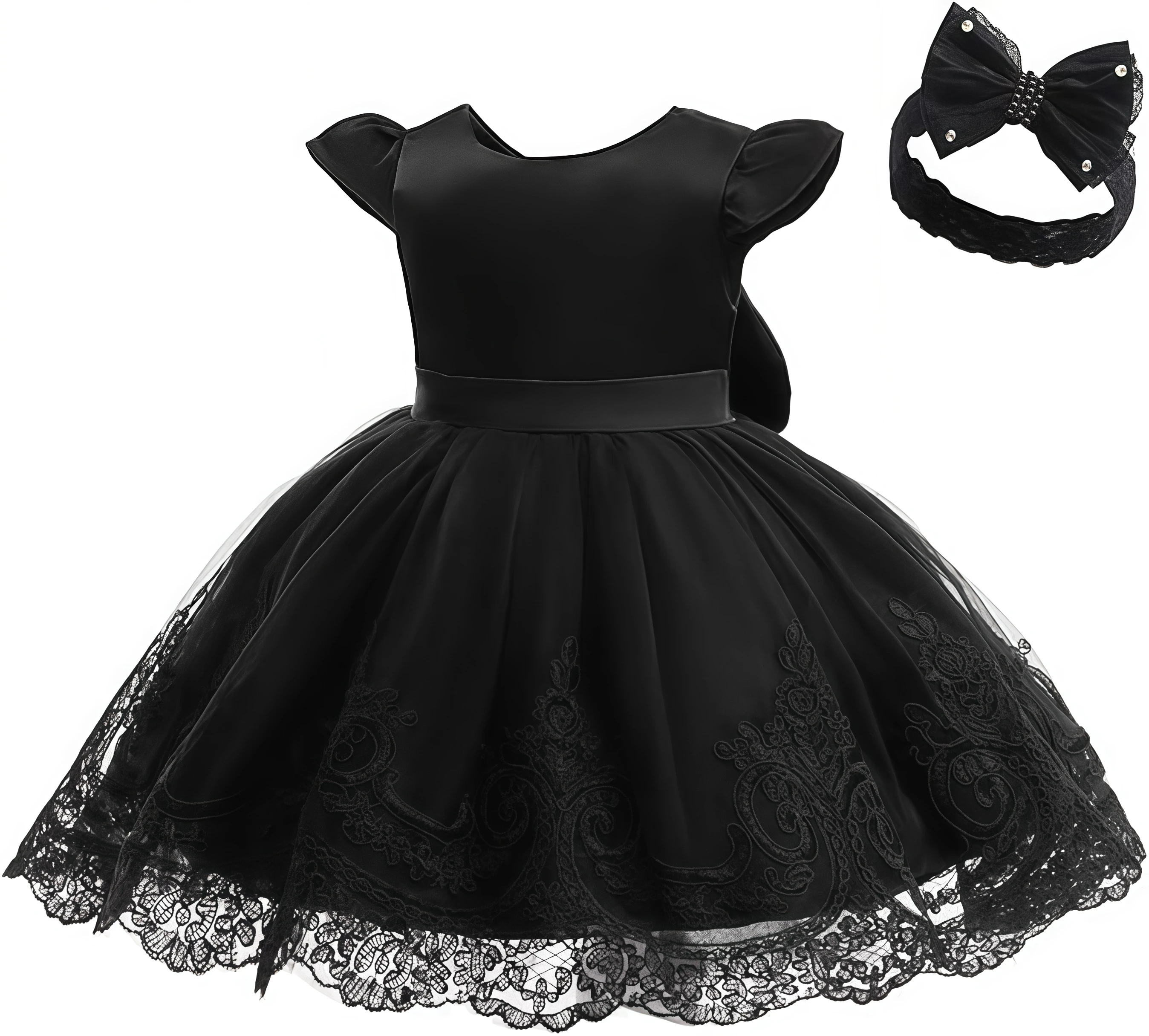 فستان بناتي على شكل زهرة للأطفال بعمر 0.2 سنة من التل لحفلات أعياد الميلاد الأولى فساتين بيضاء للتعميد للفتيات الأميرة لحفلات الزفاف ووصيفة العروس والحفلات الراقصة #5