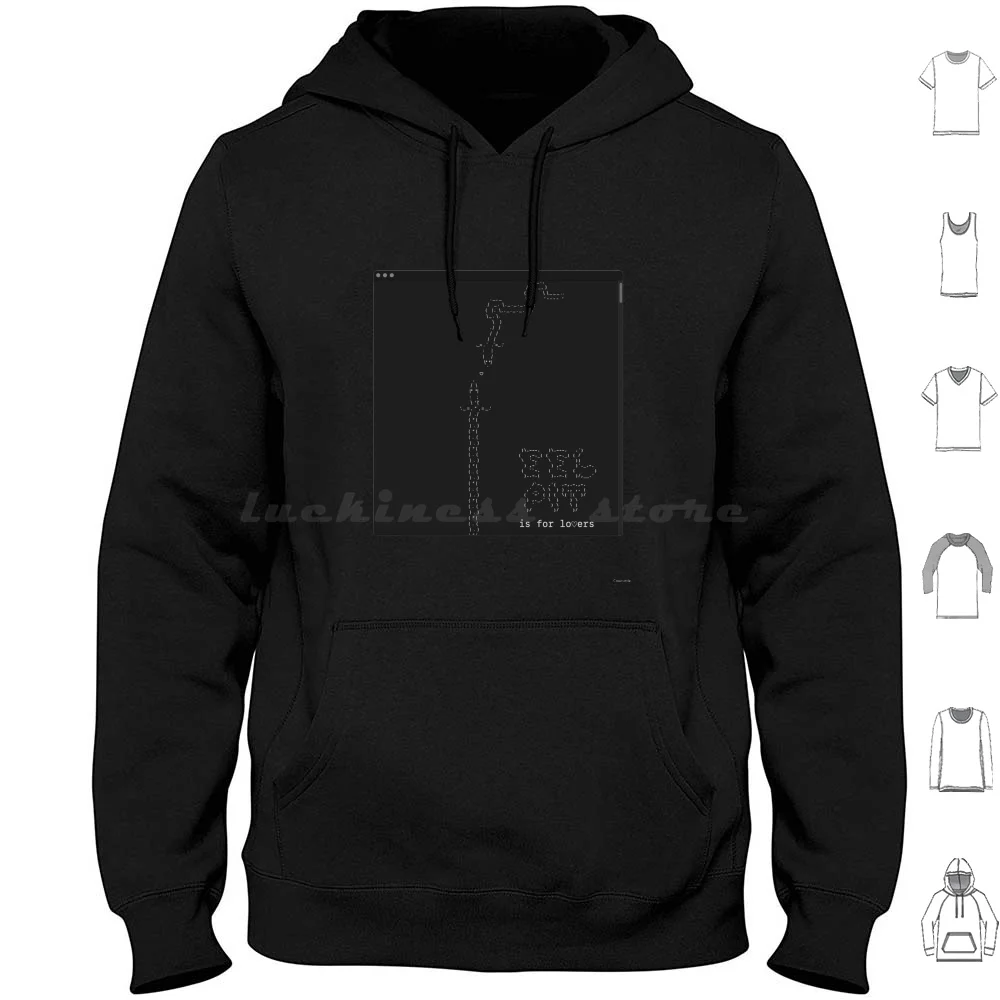 Eel Pit Is For Lovers Hoodie Cotton Long Sleeve Eel Pit Ascii Eels For Lovers