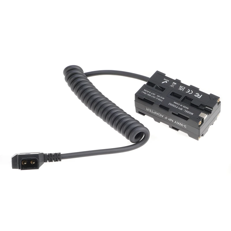 Piezas de repuesto para DSLR F970/F750/F530/F330, D-TAP a Dual F550, analógica, práctica, portátil, Monitor de batería ficticia, cable de alimentación