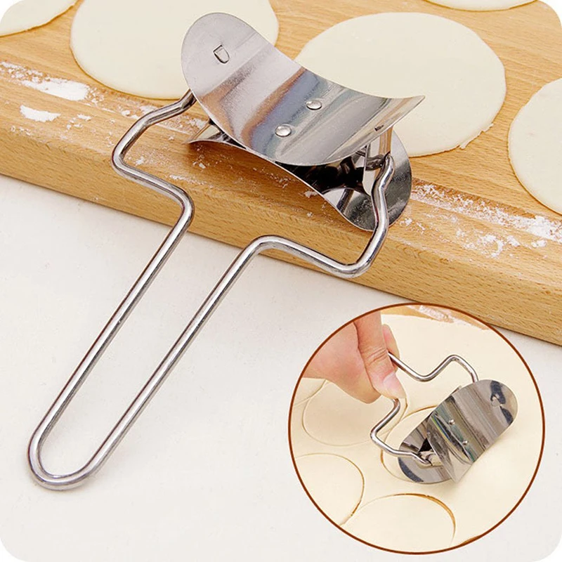 Kitchen Household Circular Cutting Pressed Dumpling Skin Dumpling Skin Cutting Tool Stainless Steel Mold Cooking Tools TMZ