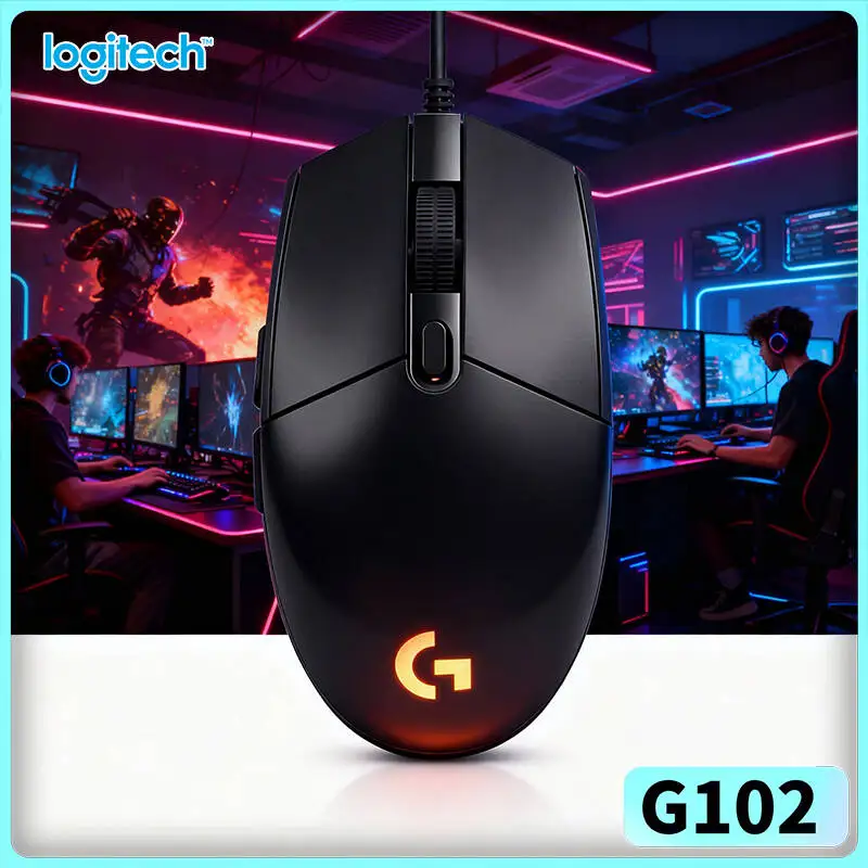 

Logitech G102 Gaming Mouse 20M Clicks 1000Hz Polling Mechanical Buttons for Competitive Daily Gaming