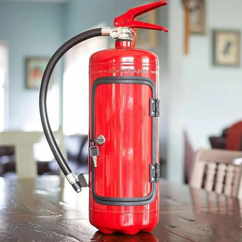 Gabinete de vino con forma de extintor de incendios, Mini Bar para amantes del whisky, decoración de escritorio, gabinete de Bar creativo, novedad