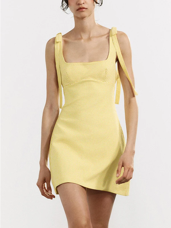 Маленькая квадратная юбка трапециевидной формы с узлом Dr и высокой талией, молния сбоку, открытая посадка, большие размеры, летнее платье