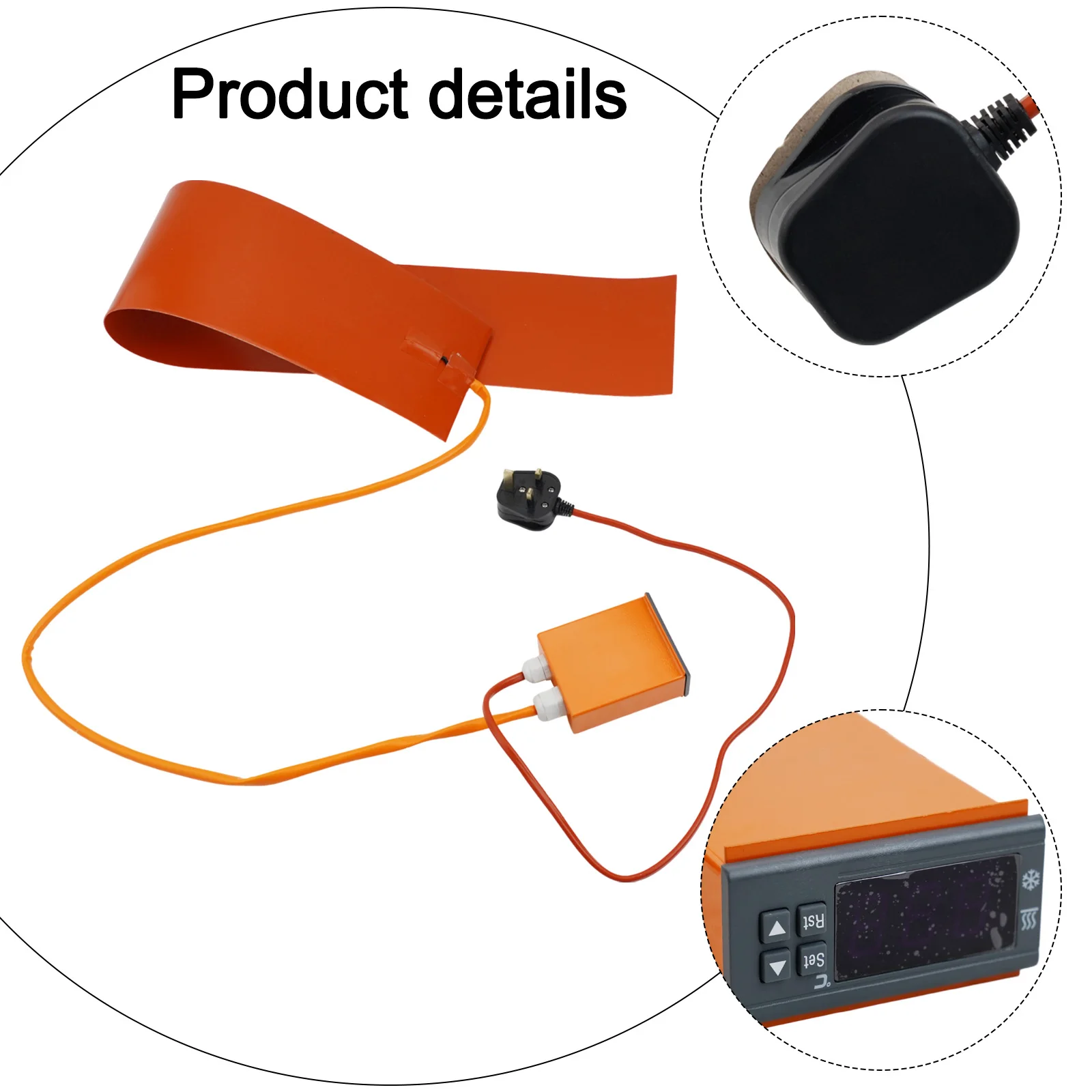 

UK Silicone Heater Heater 6 X36 220V 800W Versatile Even Heating Heating Home Improvement Pad Used In Other Applications