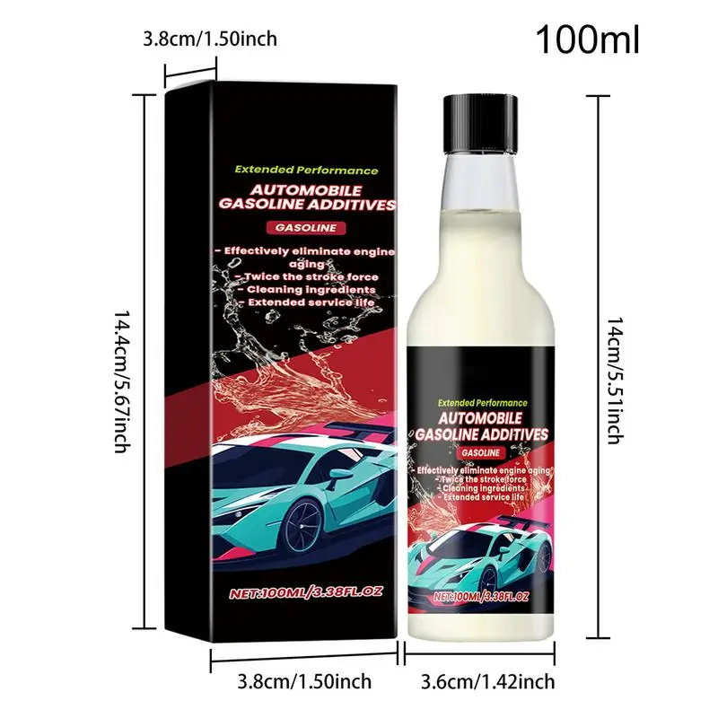 Detergente per deposito di carbonio per auto 100ml riduce il consumo additivo elimina il deposito lubrificante ad alte prestazioni cura del motore