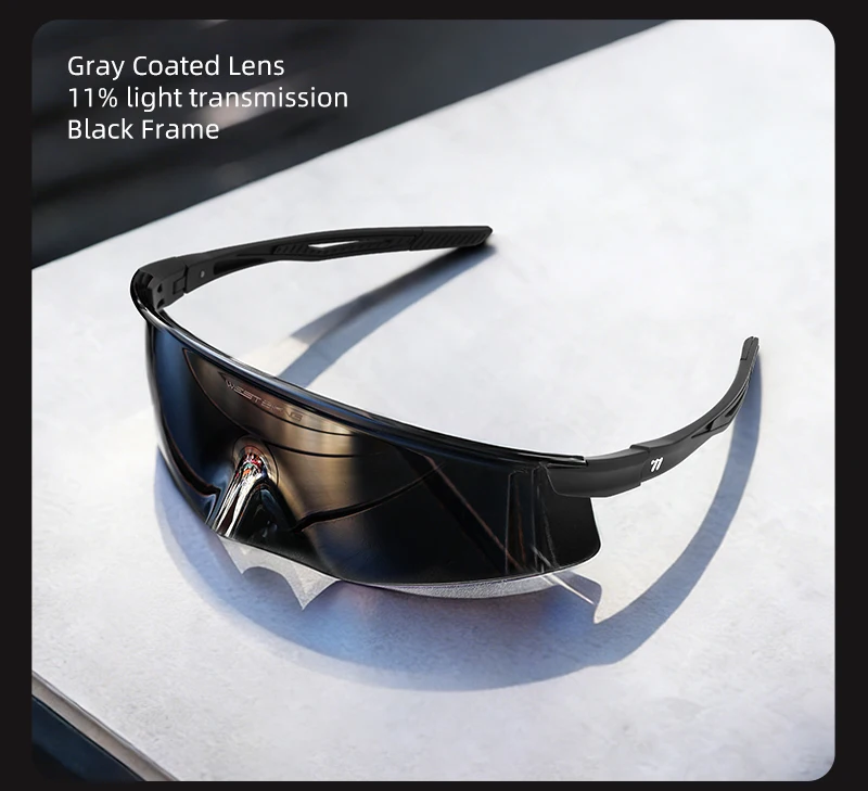 WEST BIKING Aero Beak Fahrradbrille HD-Beschichtung TR90-Rahmen Winddichte Fahrradsonnenbrille UV400-Schutz für Rennrad MTB Laufen – Detail 13