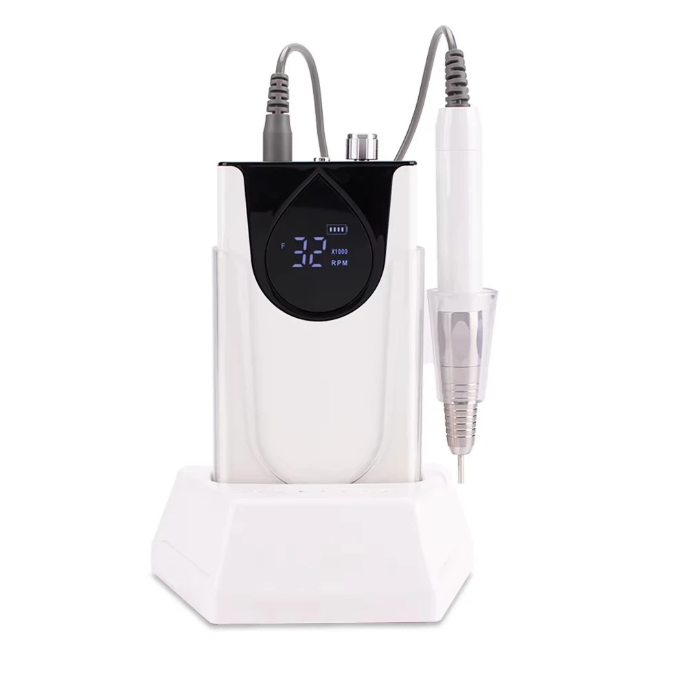 

New Arrival Brushless Motor Wireless Portable 35000 RPM Pro Electric Acrylic Nail Efile Drill Grinder Machine