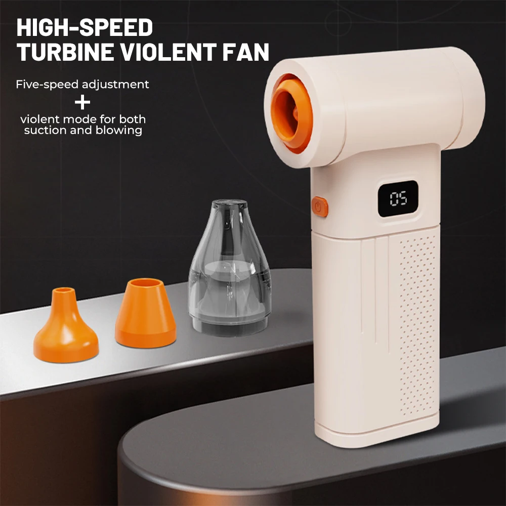

Mini Turbo Jet Violent Fan 880000RPM Wind Speed 52m/s Portable Mini Air Blower Handheld Car Dust Blowing Tools Vacuum Cleaner